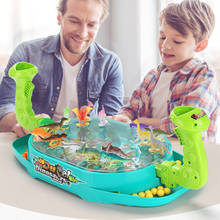 Juguetes de dinosaurios de doble eyección para niños, juegos de mesa para el hogar, rompecabezas 2024 - compra barato