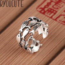 Coreano aberto ajustável peixe dedo anéis para mulher anel de casamento jóias presente do dia dos namorados 2024 - compre barato