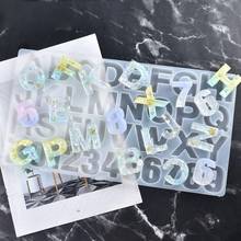 Creative Letters Alphabet Number DIY Decorative Craft Pendant Jewelry Making Mold Crystal Epoxy Silicone Resin Mould Tool 2024 - buy cheap