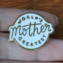 World's Greatest Mother Enamel Pin When god made moms, he gave me the best one. 2024 - buy cheap