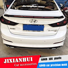 For Hyundai Elantra Spoiler 2016-2018 Elantra Spoiler DDYWC ABS plastic Material Car Rear Wing Color Rear Spoiler 2024 - buy cheap