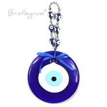 BRISTLEGRASS Turkish Blue Evil Eye Butterfly Wall Hanging Pendant Pendulum Amulet Lucky Charm Blessing Protection Art Gift Decor 2024 - buy cheap