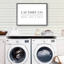 Wall Art Modular Prints Pictures Laundry Room Decor Laundry Sign Letter Canvas Painting Modern Minimalist Poster Home Decor 2024 - buy cheap