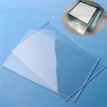 Tabla de corte de acrílico transparente, almohadilla de tablero en relieve, Compatible con máquina troqueladora de alta calidad, alrededor de 155mm * 225mm * 3mm, 2 uds. 2024 - compra barato