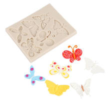 Butterflies Silicone Mold Fondant Cake Decorating Tools Silicone Molds Sugarcraft Chocolate Baking Tools for Cakes Gumpaste Form 2024 - buy cheap