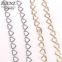 3 Meters, Heart Link Chain Accessories Punk Choker Necklace Chain Chunky Chains Fit for Jewelry Making DIY Supplies 2024 - buy cheap