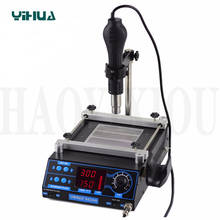 Air soldering station LCD Adjustable Electronic Hot Air Gun PCB preheat and IR preheating station bga rework station YIHUA 853AA 2024 - buy cheap