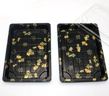 Flower Printing Sushi Packing Boxes Plastic Disposable Take Out Containers 2024 - buy cheap