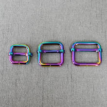 1 Pcs/Lot 15mm 20mm 25mm Colourful Metal Non-Welded plating Roller Pin Adjuster Buckles For Backpacks Straps shoes Bags DIY 2024 - buy cheap