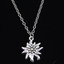 20pcs New Fashion Necklace 21x17mm flower Pendants Short Long Women Men Colar Gift Jewelry Choker 2024 - buy cheap