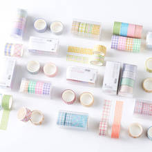 Juego de 4 rollos de cinta Washi de 20mm de ancho, patrón básico japonés, cintas de papel decorativas para bricolaje, planificador, álbum de recortes, adhesivo 2024 - compra barato