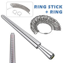 Shellhard Standard Ring Sizer Mandrel Stick Vintage Finger Gauge Ring Measuring Sizes Jewelry Tool Set Equipments 2024 - buy cheap