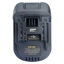 Dvisi-adaptador DM18M para batería de iones de litio de 18V, convertidor para batería de ion de litio Dewalt Milwaukee, bat609, M18, Makita, BL1860, BL1840 2024 - compra barato