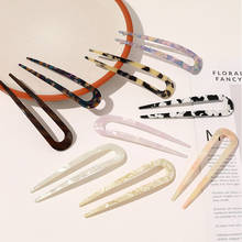 Chinese Style Minimalist Acetate Hair Sticks for Women Girls Hair Clips Girls Bun Maker Tools Hairpins Headwear 2024 - buy cheap