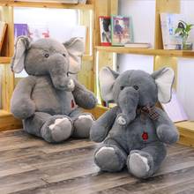 Giant Elephant Grey Stuffed Long Elephant Animal for Christmas for Plush Doll Toy Kid Gift 2024 - buy cheap