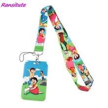 Ransitute R1682 Cartoon Alpine Girl Lanyards ID Badge Holder Bus Pass Case Cover Slip Bank Credit Card Holder Accessories 2024 - buy cheap