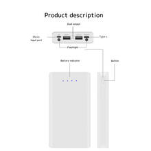 20000mah escudo do banco de potência externo portátil 5v diy 6*18650 caso do banco de potência escudo caixa de armazenamento de carga da bateria sem bateria 2024 - compre barato