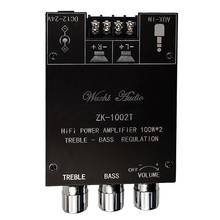 ZK-1002T TPA3116D2 Bluetooth 5.0 Subwoofer Amplifier Board 2X100W 2.0 Channel High Power Audio Stereo Amplifier Board 2024 - buy cheap