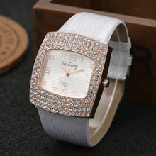 Gogoey relógios de pulso de couro, relógios de pulso de couro para mulheres, pulseira de couro, relógio de quartzo para mulheres 2024 - compre barato