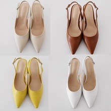 LIHUAMAO elegance stiletto heels shoes slingbacks ankle strap pointed toe sexy ladies high heel shoes pumps 2024 - buy cheap