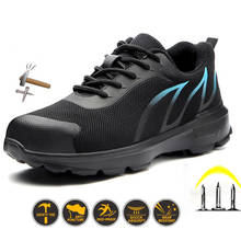 Zapatos De Seguridad con punta De acero para Hombre, zapatillas De trabajo indestructibles, ligeras, transpirables, con punta compuesta 2024 - compra barato