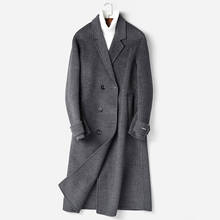 Real 100% Wool Coat Men Long Coat Winter Autumn Double-sided Woolen Coat Jacket Abrigo Hombre Invierno P-S8176Z ZL896 2024 - buy cheap
