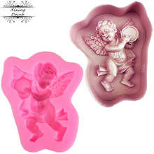 DIY Angel shaped cake silica gel mold soft candy cake decoration baking tool clay craft Candy Chocolate Mold 2024 - buy cheap