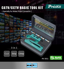 Proskit PK-50 cable stripper CATV/CCTV inspection and repair basic tool set installation, cutting, stripping and crimping 2024 - buy cheap