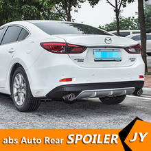 Para mazda 6 atenza abs amortecedor traseiro difusor pára-choques protetor para 2014-2019 atenza kit corpo pára-choques traseiro spoiler traseiro 2024 - compre barato