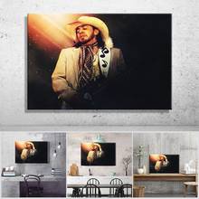 Pintura em tela com estampa, arte para a parede da guitarra stevie ray wo sem moldura 2024 - compre barato