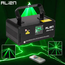 ALIEN DMX 100mW Green Laser Stage Lighting Scanner Effcet Xmas Bar Dance Party Show Light DJ Disco Laser Projector Lights 2024 - buy cheap