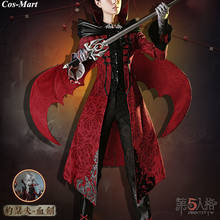 Hot Game Identity V Joseph Desaulniers Cosplay Costume Blood Sword Skin Fashion Red Uniform Female Party Role Play Clothing S-XL 2024 - buy cheap