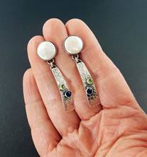 2020 New Boho Tribal White Pearl Dangle Earrings for Women Vintage Silver Color Metal Indian Geometric Long Drop Earring Brincos 2024 - buy cheap