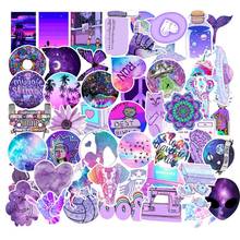 10/30/50PCS Cute Purple Stickers On Travel Case Beautiful Bicycle Car & Suitcase Notebook Skate Sticker Toys For Children 2024 - buy cheap