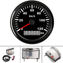 Velocímetro GPS impermeable para motocicleta, medidor Digital de velocidad Universal para barco, coche y camión, 85mm, 120KMH, 12V y 24V 2024 - compra barato