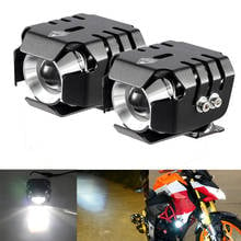 Faro Led antiniebla DE TRABAJO PARA motocicleta, luz de carretera de doble Color de 10W y 24V, para BA20D, H4, T19, ATV, SUV, Jeep, Tractor, yate, novedad de 2020 2024 - compra barato