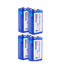 Bateria 880mah li-ion de lítio recarregável, 4 tamanhos, 9 v, super grande, garantia do fabricante, frete grátis 2024 - compre barato