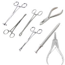 Professional Piercing Septum Belly Ear Tongue Lip Clamp Plier Stainless Steel Body Piercing Tool Stainless steel tattoo supplier 2024 - buy cheap