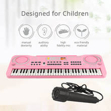 61 Keys Electronic Organ USB Digital Keyboard Piano Musical Instrument Kids Toy with Microphone electric piano for children kids 2024 - buy cheap