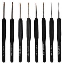 1.0mm-2.75mm Black knitting and crochet tools and accessories Crochet hooks so weave set of knitting needles sewing kit so weave 2024 - buy cheap