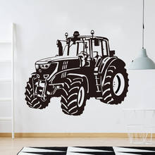 Наклейка на стену с фермерским трактором, Виниловая наклейка на стену для детской, спальни, автомобиля, гостиной 2024 - купить недорого