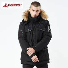 Chaqueta militar con cuello de piel para hombre, abrigo largo con capucha, ropa de calle de algodón, abrigos gruesos y cálidos, invierno, 2021 2024 - compra barato