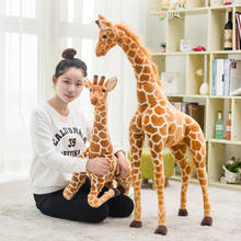 140cm Huge size Real Life Giraffe Plush Toys Stuffed Cute Animal Dolls Soft High Quality Children Baby Birthday Gift Room Decor 2024 - buy cheap