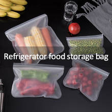 Bolsa de armazenamento de alimentos em eva, saco reutilizável com zíper, à prova d'água, reutilizável, para armazenamento de alimentos, frutas e vegetais 2024 - compre barato