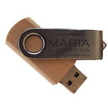 Pen drive usb giratório de madeira, pen drive u disk usb de 4gb 8gb 16gb 32gb flash drive pessoal com mais de 10 peças de logotipo grátis 2024 - compre barato