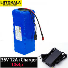 36v 12ah 10a 10.4ah 18650 bateria de lítio 12000mah motocicleta scooter de bicicleta carro elétrico com bms + 42v 2a carregador 2024 - compre barato