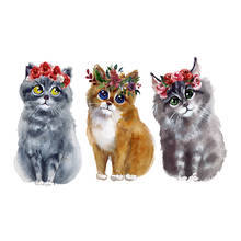 Kami yi pintura de diamante para decoração, fita autoadesiva bordada de desenho animado de gato, guirlanda com imagem 3d para decoração de casa 2024 - compre barato