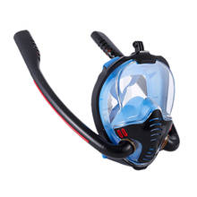 Snorkeling Mask Double Tube Silicone Full Dry Diving Mask Adult Swimming Mask Diving Goggles Self Contained Underwater Breathing 2024 - buy cheap