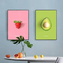 Nordic Kitchen Decoration Posters Coconut Raspberry Mango Plum Fruits Canvas Painting Hd Print Wall Art Picture For Living Room 2024 - buy cheap