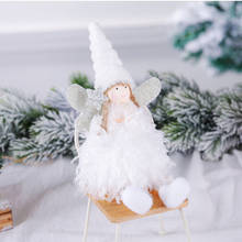 Boneca felpuda de anjo para natal, natal, decoração para casa, natal, natal, natal, elfo, árvore, natal, 2021 2024 - compre barato